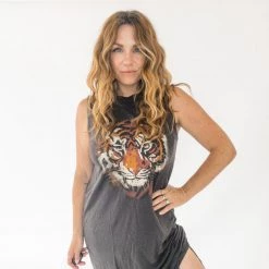 Project Social T Tiger Tank Dress