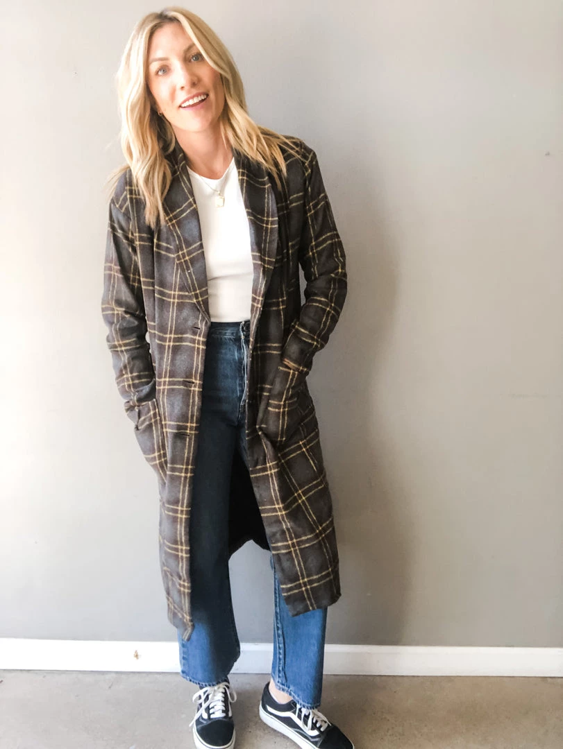 Lush Clothing Street Strollin Plaid Coat 6 Lush Clothing Street Strollin Plaid Coat