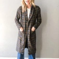 Lush Clothing Street Strollin Plaid Coat 11 Lush Clothing Street Strollin Plaid Coat