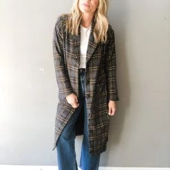 Lush Clothing Street Strollin Plaid Coat 10 Lush Clothing Street Strollin Plaid Coat