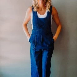 Audrey 3+1 Denim Overall Jumpsuit