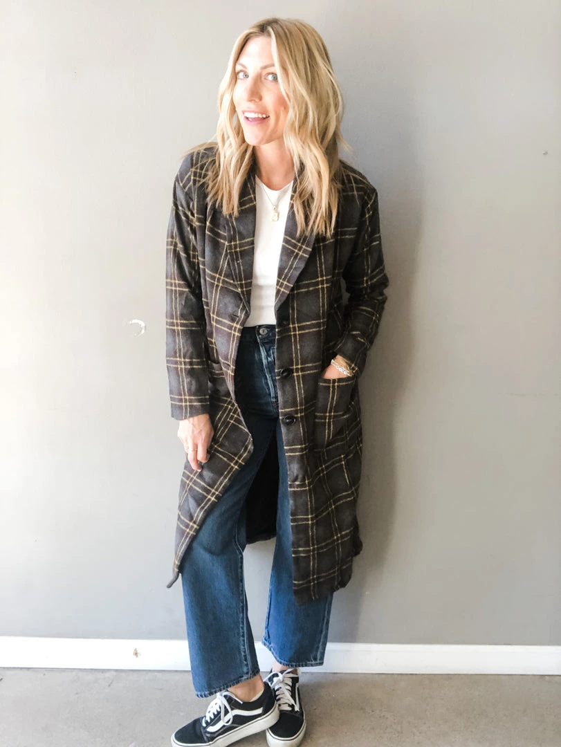 Lush Clothing Street Strollin Plaid Coat 1 Lush Clothing Street Strollin Plaid Coat