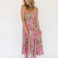 Saltwater Luxe Blushing Blooms Maxi Dress
