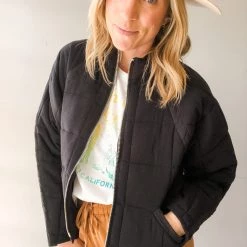 Chaser Brand Chaser Quilted Zip Up Jacket