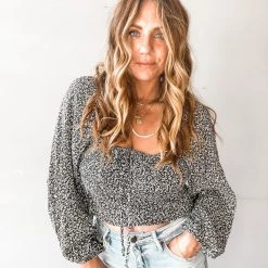 Audrey 3+1 Ditzy Floral Sweetheart Top