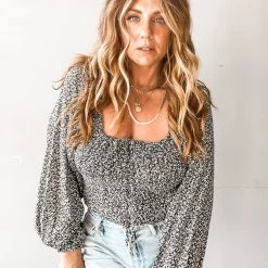 Audrey 3+1 Ditzy Floral Sweetheart Top