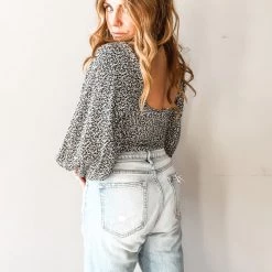 Audrey 3+1 Ditzy Floral Sweetheart Top