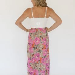 Saltwater Luxe Blushing Blooms Maxi Skirt Clothing
