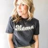Blume + Co. Clothing Leopard Mama Crew Neck Tee