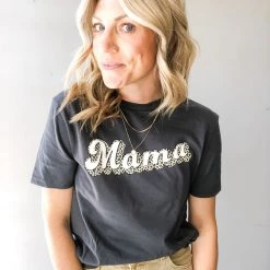 Blume + Co. Clothing Leopard Mama Crew Neck Tee