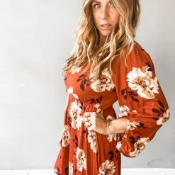 Peach Love California Clothing Near And Dear Maxi Dress