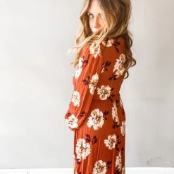 Peach Love California Clothing Near And Dear Maxi Dress