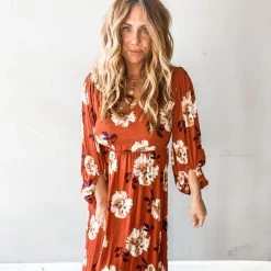 Peach Love California Clothing Near And Dear Maxi Dress