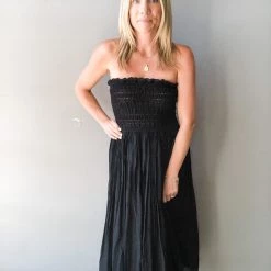 Mable Clothing Talk Later Smocked Dress