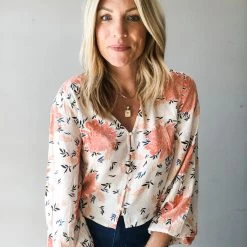 Amuse Society Clothing Hazel Long Sleeve Woven Top