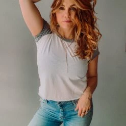 Chaser Brand Chaser Blocked Baseball Crop Clothing