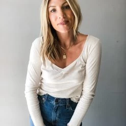 Amuse Society Clothing Mia Long Sleeve Knit Top