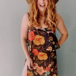 XIX Palms Midi Skirt Clothing