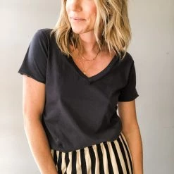 Z Supply The Organic Cotton V Neck Tee Clothing