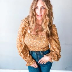 Peach Love California Madly Marigold Top