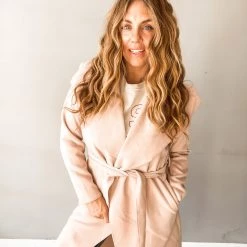 Peach Love California Clothing Make Mine Mauve Coat