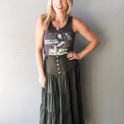 Listicle In Time Tiered Skirt Clothing