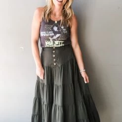 Listicle In Time Tiered Skirt Clothing