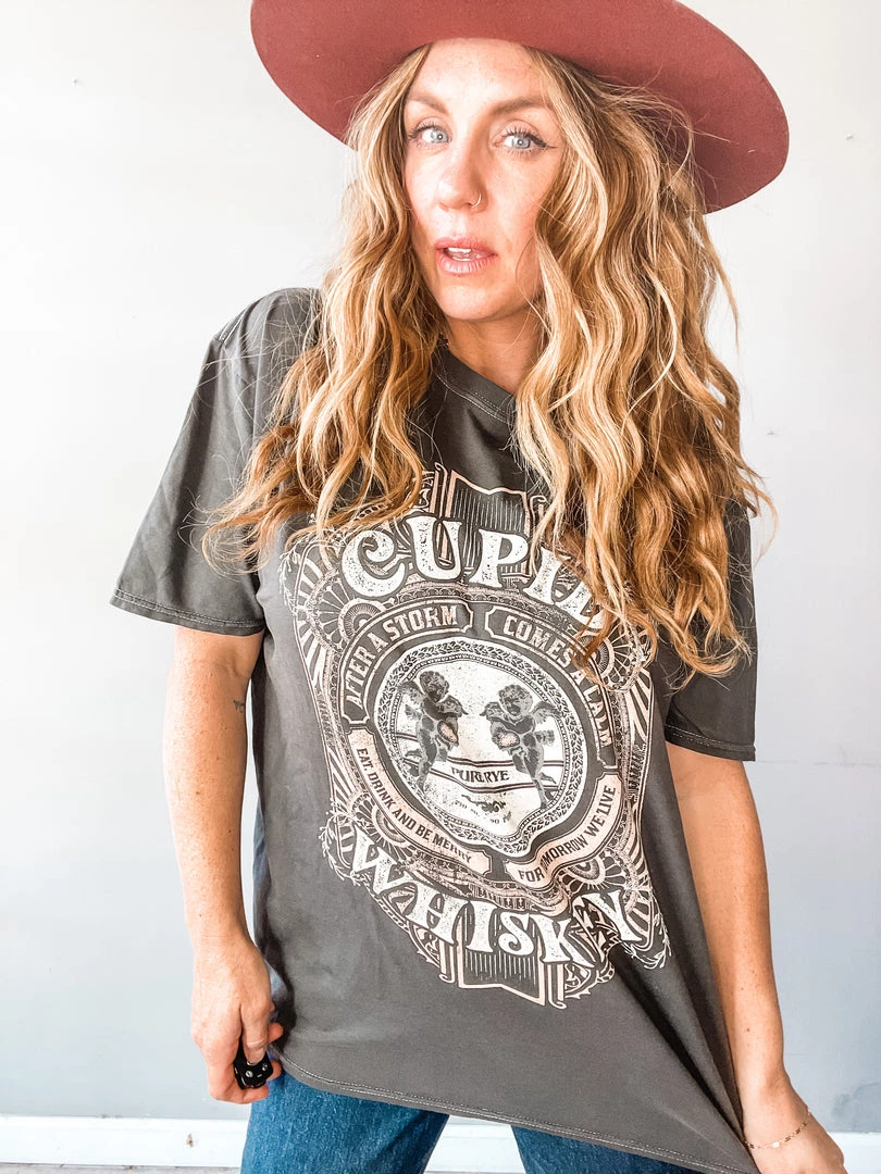 Clothing Project Social T Cupid Whiskey Oversized Tee 3 Clothing Project Social T Cupid Whiskey Oversized Tee