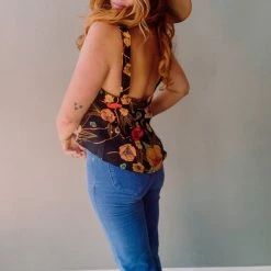 Clothing XIX Palms Flounce Top