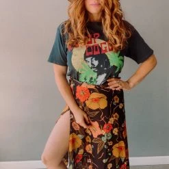 XIX Palms Midi Skirt Clothing