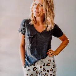 12PM By Mon Ami Clothing Leopard Joggers