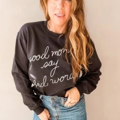 Benie Los Angeles Clothing Good Moms Graphic Sweatshirt