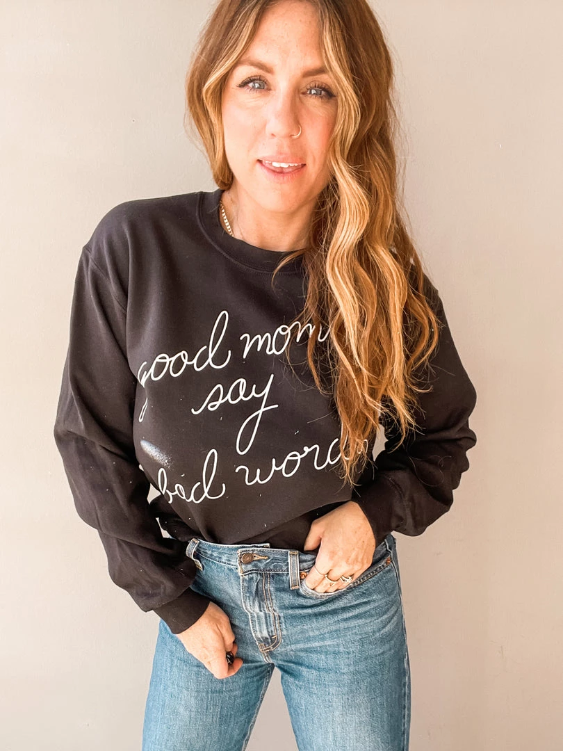 Benie Los Angeles Clothing Good Moms Graphic Sweatshirt 1 Benie Los Angeles Clothing Good Moms Graphic Sweatshirt