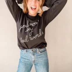 Benie Los Angeles Clothing Good Moms Graphic Sweatshirt