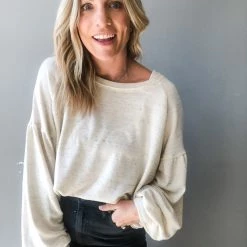 Project Social T Clothing Maeven Cozy Off Shoulder