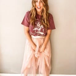 Mable Clothing Walk This Way Midi Skirt