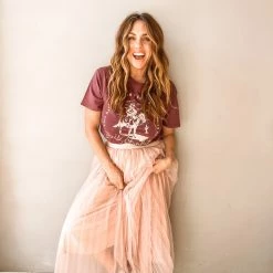 Mable Clothing Walk This Way Midi Skirt