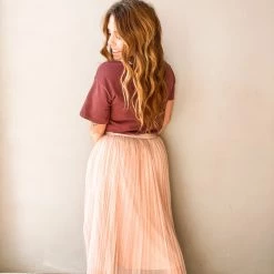 Mable Clothing Walk This Way Midi Skirt