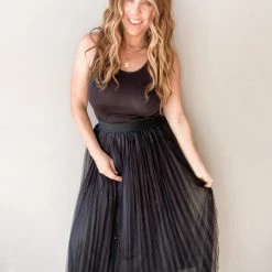 Mable Clothing Walk This Way Midi Skirt