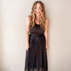 Mable Clothing Walk This Way Midi Skirt