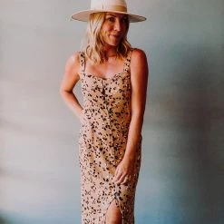 Saltwater Luxe Leopard Midi Dress Clothing