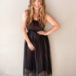 Mable Clothing Walk This Way Midi Skirt