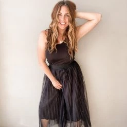 Mable Clothing Walk This Way Midi Skirt