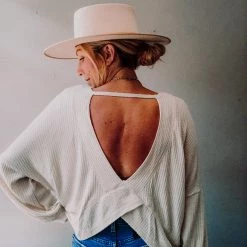 In Loom Clothing Waffle Knit Long Sleeve