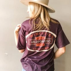 Top Women Harley Moto Graphic Tee