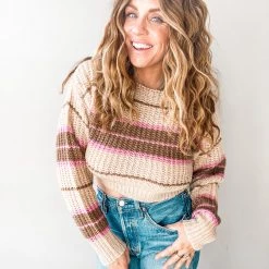 Lush Clothing Unwritten Cropped Sweater