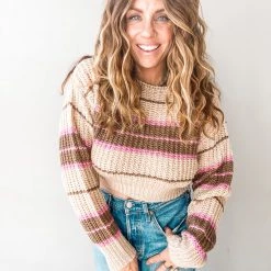 Lush Clothing Unwritten Cropped Sweater