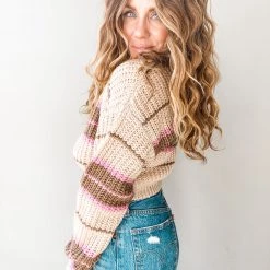 Lush Clothing Unwritten Cropped Sweater