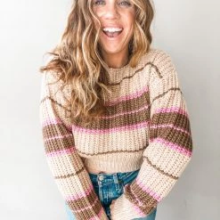 Lush Clothing Unwritten Cropped Sweater