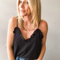 Wishlist Clothing Sandra Ruffle Tank 6 Wishlist Clothing Sandra Ruffle Tank
